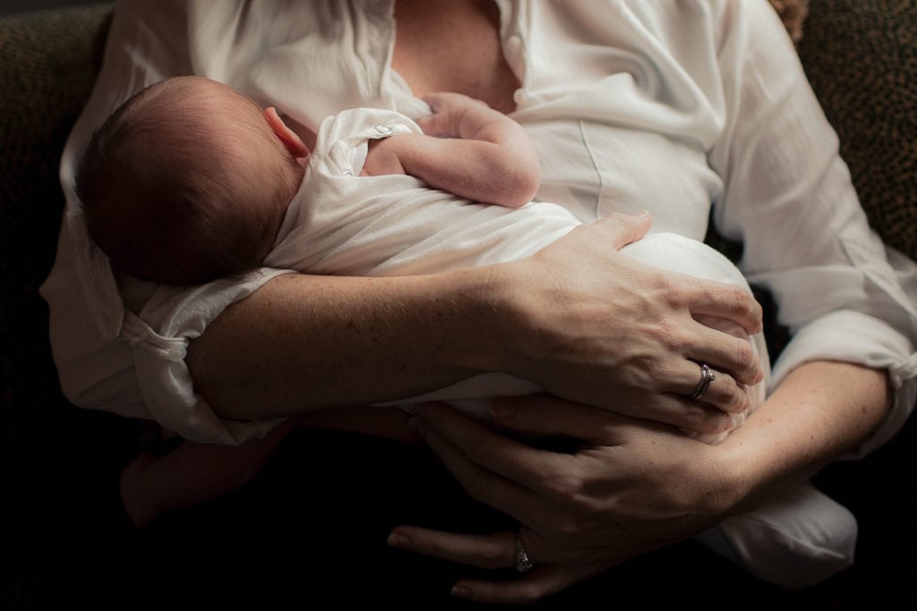 woman breastfeeding