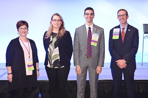 Newly elected leaders: Vice President Susan Swart, Treasurer Jennifer Mensik, Director-at-Large, Recent Graduate Marcus Henderson, Director-at-Large James Watson.